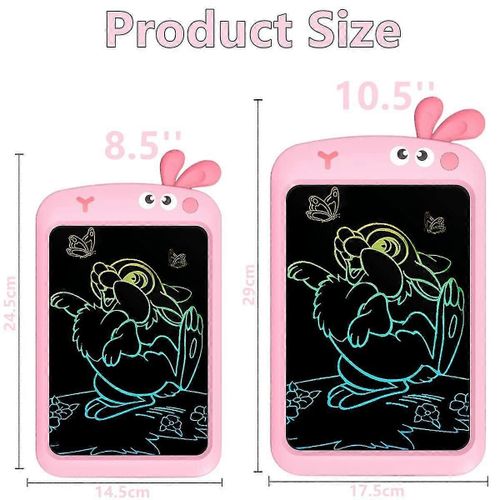 Tablette d'criture LCD 10,5 pouces pour enfants de 2  7 ans (lapin rose, grand format)