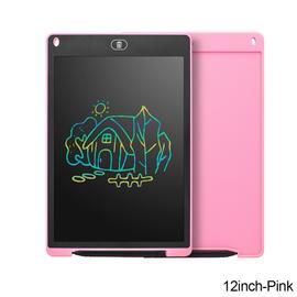 Tablette d'écriture LCD en ardoise magique pour enfants,tableau noir pour  dessin numérique,tableau de peinture,Graffiti,jouets pour enfants - Type  12inch-Pink #A