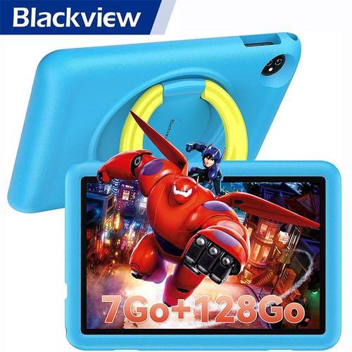 Tablette Enfant 10 Pouces WIFI 6,Blackview Tab 8 Kids Android 12 7Go+128Go/TF 1To, 13+8MP,6580mAh,iKids Pr-install/Contrle Parental - Bleu