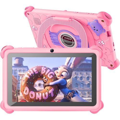 Tablette Enfants 7 Pouces Android Tablette Avec Gms Certified 2 Gb Ram 32Gb Rom Wifi Tablette Educative Pour Enfant Applications Pr-Install Contrle Parental Tactile Tablette Avec Kid-Proof tui