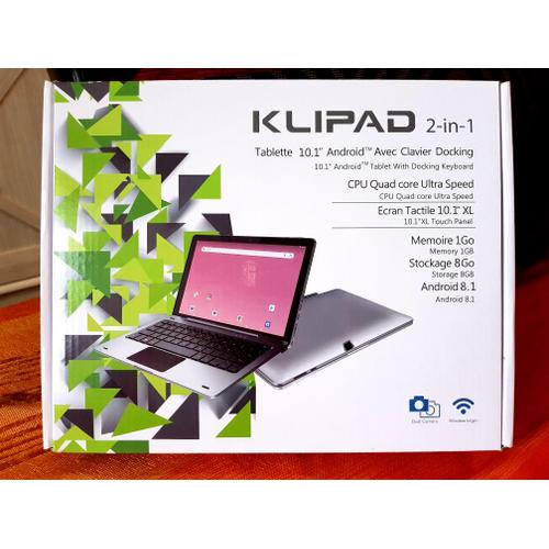 Tablette Klipad Kl4890 8 Go 101 Android Avec Clavier Docking Noir