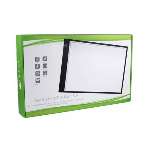 Tablette Lumineuse Led Ultra-Fine Format A4 - Purelite : Outil De Prcision Pour Dessin, Couture Et Loisirs Cratifs Vert