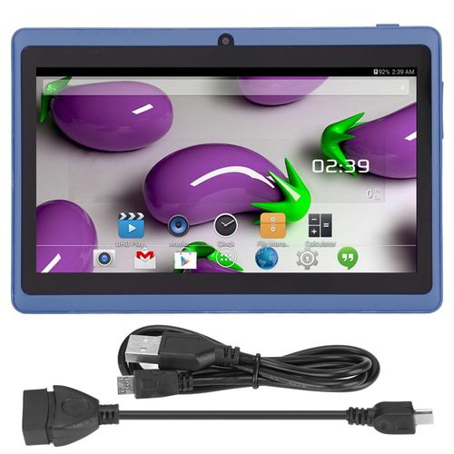 Tablette PC 7 pouces, processeur Quad Core, Protection des yeux, pour enfants, avec 8 go de ROM, prise en charge WiFi, Bluetooth, double caméra, pour Android, bleu