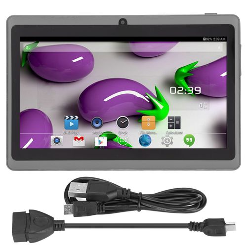 Tablette PC 7 pouces, processeur Quad Core, Protection des yeux, pour enfants, avec 8 go de ROM, prise en charge WiFi, Bluetooth, double caméra, pour Android, noir