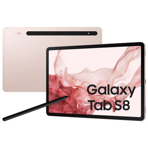 Tablette Samsung Galaxy Tab S8 5G 128 Go 11 pouces Or rose