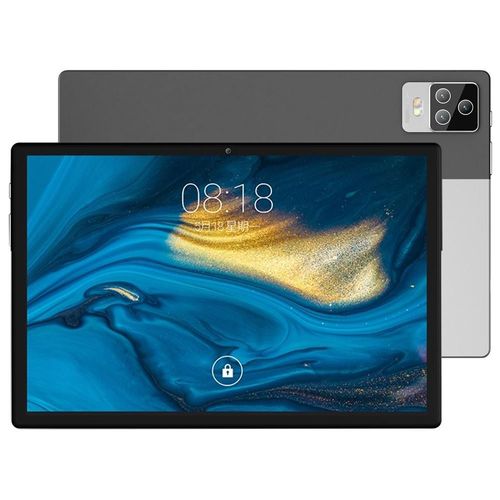 Tablette Tactile 10 Pouces Android 11 8GB+128GB 4G LTE Octa Core Avec tui En Cuir Argent YONIS