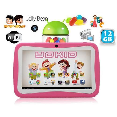 Tablette Tactile Enfant Yokid 7 Pouces ducative Android 4.1 Rose 12go