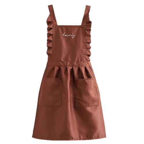 Tablier De Cuisine Rsistant  L'usure Pour Hommes Et Femmes,Utilisation  La Taille,Large Application,Vtements De Travail De Chef,Tablier De Cuisson,Fournitures D'esprit res - Type Caf