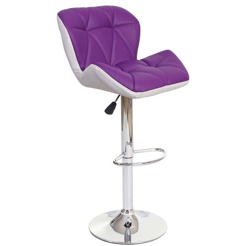 Tabouret De Bar Hwc-A92, Tabouret De Bar, Cuir Synthtique Rglable En Hauteur   Violet