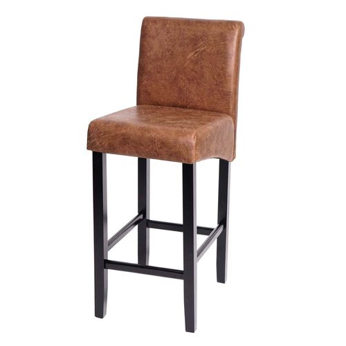 Tabouret De Bar Hwc-C33, Tabouret De Bar Tabouret De Comptoir, Bois   Simli Daim, Pieds Foncs, Tissu/Textile