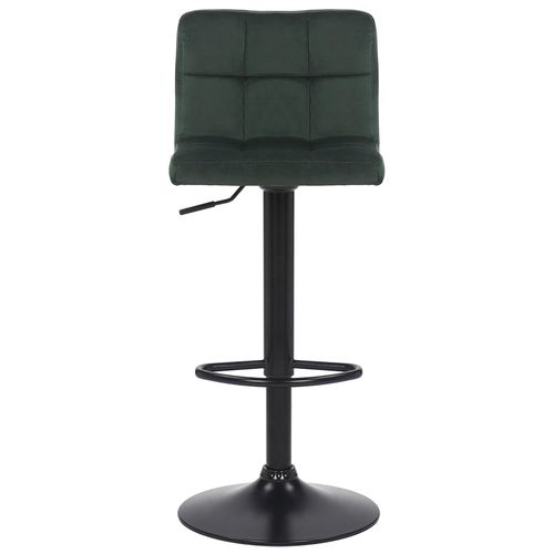 Tabouret De Bar Rglable Pivotant En Velours Vert