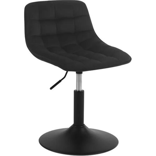 Tabouret De Bar Sige En Velours Chaise De Bar Avec Dossier Tabouret Rotatif Moderne Noir