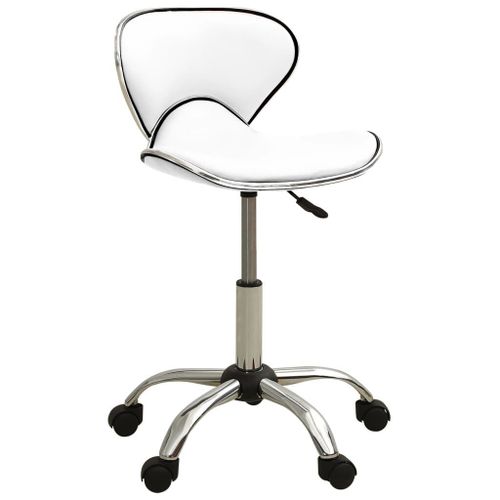 Tabouret De Salon Et Spa Blanc Similicuir Vidaxl Vidaxl