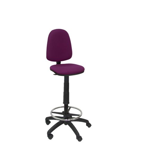 Tabouret Ergonomique Avec Mcanisme De Contact Permanent Rglable En Hauteur Et Anneau De Repose-Pieds Sige Et Dossier Rembourrs En Tissu Bali Violet Piqueras Y Crespo Modle T04cp