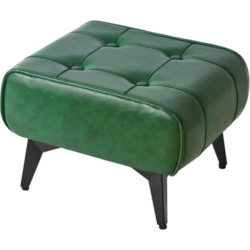 Tabouret Pouf Ottoman,Repose-Pieds En Fer,Tabouret De Canap Moderne,Ottoman De Salon,Petite Table D'appoint Polyvalente,Petit Tabouret Bas Pour Salon Chambre 403026cm Vert Hbd037gr