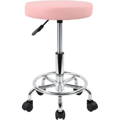 Tabouret Rglable En Hauteur Rotatif Tabouret De Bar Tabouret De Travail En Cuir Synthtique Tabouret De Bureau Tabouret De Pratique Rose