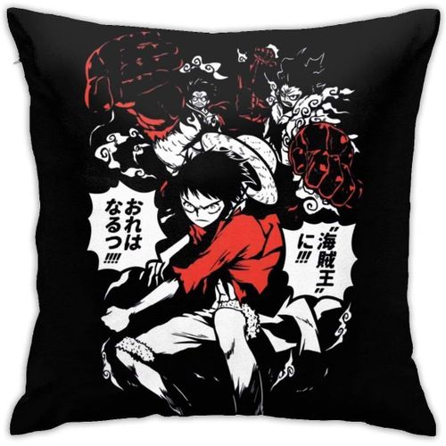 Taie D'oreiller Carre Douce - Dcoration D'intrieur - Lit, Canap, Ferme - Coussin Des Deux Cts - 45 X 45 Cm - Anime Naruto Uzumaki