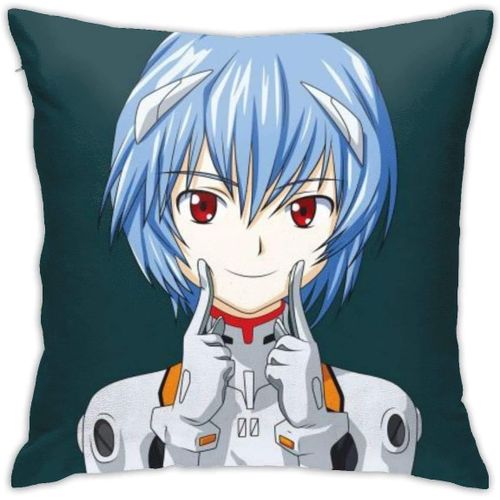 Taie D'oreiller Carre Douce, Dcoration De La Maison, Lit, Canap, Ferme, Housse De Coussin 45 Cm X 45 Cm Des Deux Cts-Evangelion Souryuu Asuka Langley