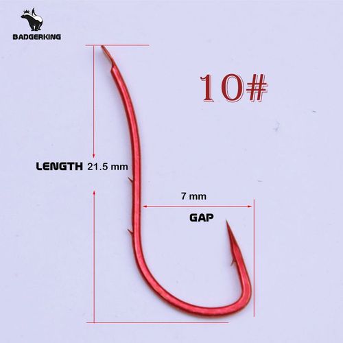 Taille 10 Lot De 20 Hameçons Pour La Pêche À L