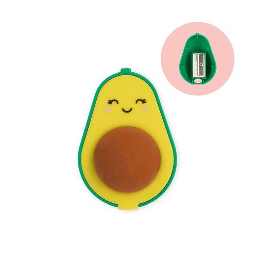 Taille-Crayon Avec Gomme Let'S Avocuddle - Jaune