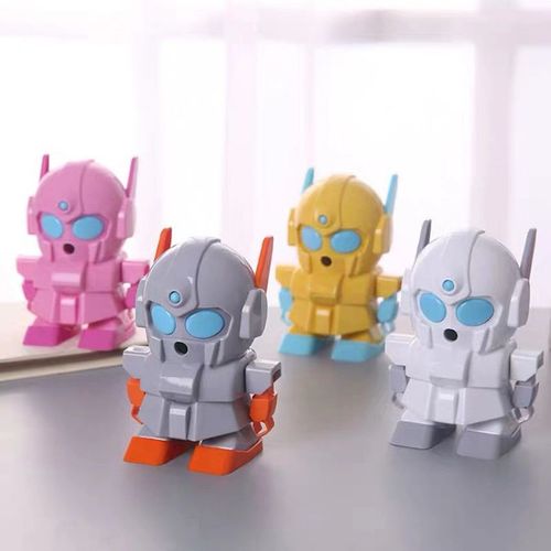 Taille-Crayon Manuel Robot Boys, Taille-Crayon Pointu, Dterminer, Manivelle, Irritation De L'cole, Chambre, Bureau