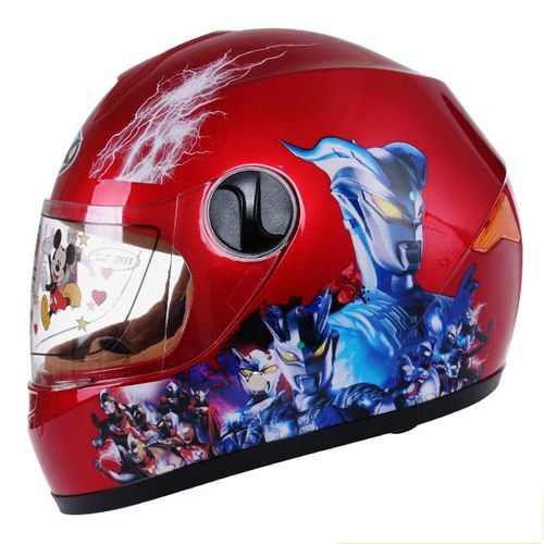 Taille M Mode rose chat enfants plein visage moto rcycle casque MOTO