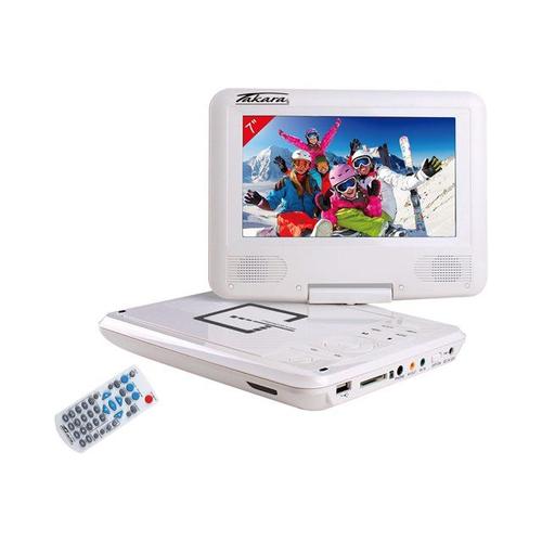 Takara VR132W Blanc - Lecteur DVD Portable