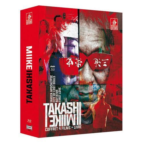 Takashi Miike - Coffret 4 Films + Livre : Agitator + The City Of Lost Souls + First Love + Yakuza Apocalypse - Coffret Livre - Blu-Ray + Dvd de Takashi Miike