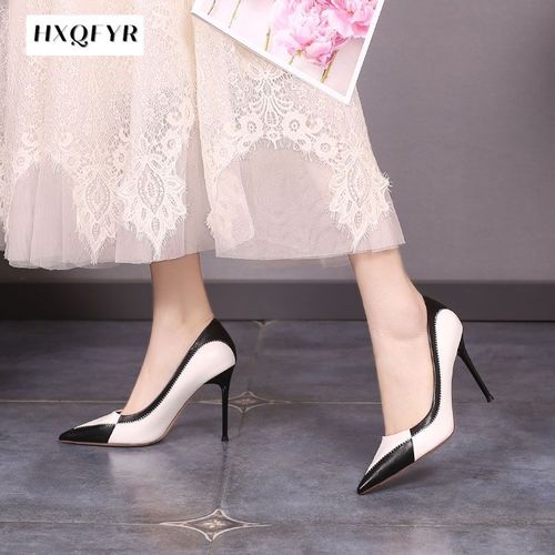 Talons Aiguilles Pointus Pour Femmes,Chaussures  Bouche Peu Profonde,Chaussures Provoqu Pour Dames,Talons Confortables Classiques,Mode Sexy,2022 - 35