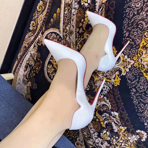 Talons Hauts Noirs Extra Fins Pour Femmes,Semelle Rouge,Bouche Super Peu Profonde,Grandes Chaussures Simples Professionnelles,12cm,2024 - 41
