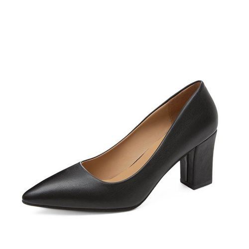 Talons Hauts Pointus En Cuir Verni Peu Profond Pour Femmes,Chaussures  Plateforme Fine,Escarpins De Travail,Mode lgante, - 41