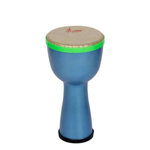 Tambour A Main Africain Portable De 8 Pouces Avec Sangles Et Shakers A Oufs (Bleu)