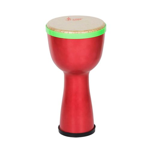 Tambour A Main Africain Portable De 8 Pouces Avec Sangles Et Shakers A Oufs (Rouge)