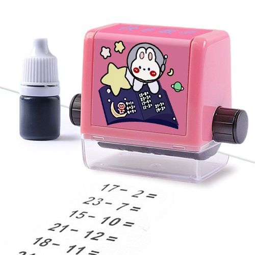 Tampon  Rouleau De Maths Avec Encre, Addition, Soustraction, Multiplication, Division, Questions De Pratique Des Maths, Roulement Numrique