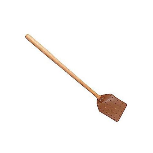 Tapette  Mouches En Cuir Pu Tapette  Mouches Manuelle Robuste Avec Poigne En Bois, Tapette  Mouches En Cuir Durable F