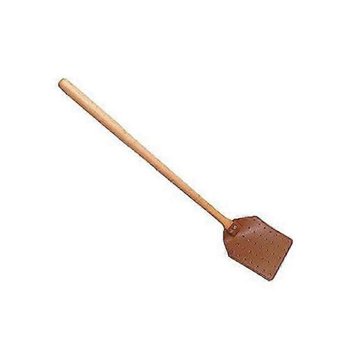Tapette  Mouches En Cuir Pu Tapette  Mouches Manuelle Robuste Avec Poigne En Bois, Tapette  Mouches En Cuir Durable F