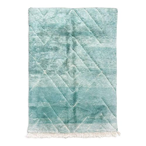 Tapis Berbre Marocain Beni Ouarain Vert Turquoise 305x2m Vert