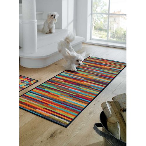 Tapis Mikado Stripes Tx Multicolore Paillassons 75 X 190 Cm Multicolore 75 X 190 Cm