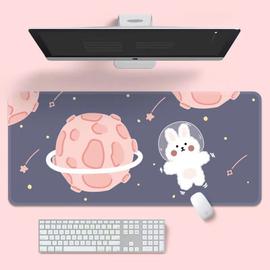 Tapis de bureau Long Kawaii avec clavier de dessin Animé pour ordinateur de  jeu,pour chambre à coucher d'adolescentes - Type D