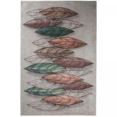 Tapis De Cuisine 120x170 Feuye Beige, Facile D'entretien