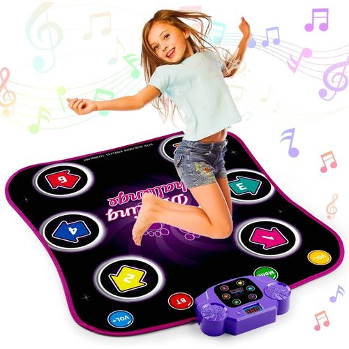 Tapis De Danse Pour Enfants De 3  8 Ans, Tapis De Danse Musical Avec Affichage Led, 3 Modes De Jeu, Volume Rglable, Musique Intgre Jouets Pour 4 5 6 7 8 9 10 Ans