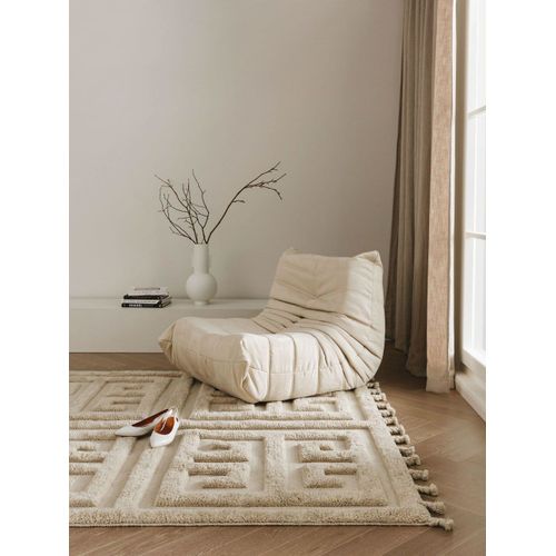 Tapis De Laine Crme 160x230