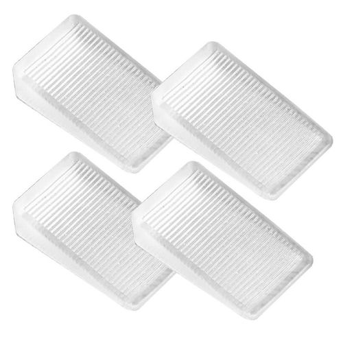 Tapis De Meuble En Plastique Transparent, 4 Pices, Nappe De Porte, Bourrage De Cales En Caoutchouc, Nappe En Plastique, Cale De Porte, Niveleur De Table D'armoire
