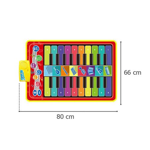 Tapis De Piano Multifonction  8 Styles, Double Range D'instruments Musicaux, Pour Bb, Fitness, Clavier De Jeu, Jouets ducatifs Pour Enfants