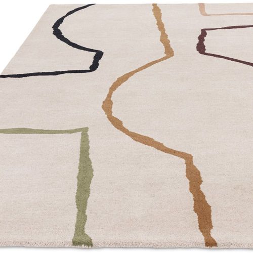Tapis De Salon En Laine Beige 200x290 Cm