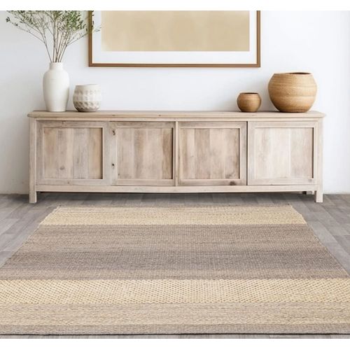 Tapis De Salon Pure Jute Gris 200x290 Cm