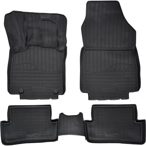 Tapis De Sol En Caoutchouc Tpe Toutes Saisones Pour Clio 4 2012-2019 Systme De Fixation Bord Haut Noir Antidrapant Toutes Saisons