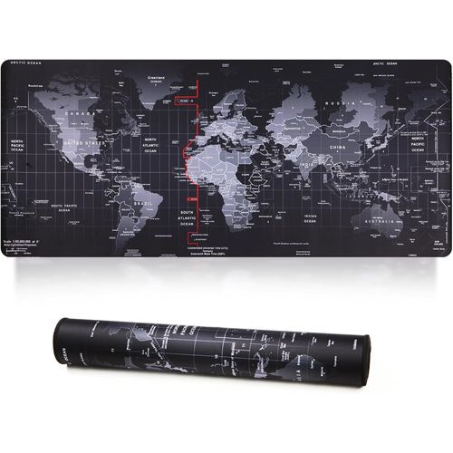 Tapis de Souris de Jeu XXL, Tapis de Souris tendu Bords Cousus 2MM Base en Caoutchouc antidrapant 90x40cm Tapis de Bureau pour Jeux/Bureau/Affaires 90x40 MapJ.[F145]