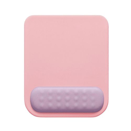 Tapis de souris de protecteur de poignet Silicone Polyurthane Fibre Doux Peau Amicale Tapis De Souris D'ordinateur Pour Bureau Rose et Violet