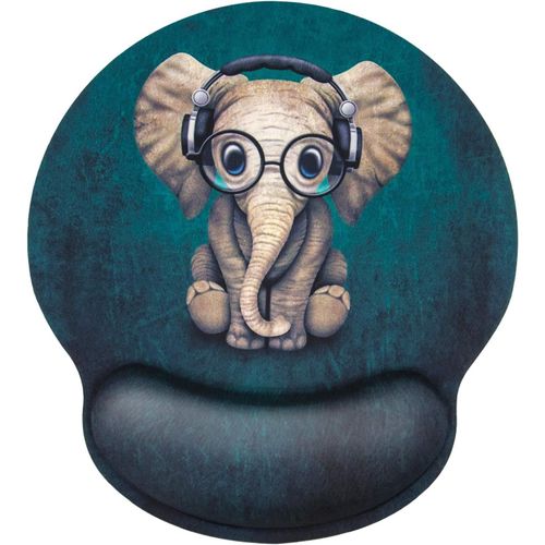 Tapis de souris ergonomique avec repose-poignet en gel ? Soulagement de la douleur ? Base en caoutchouc antid?rapant ? motif vert mignon ? Convient pour ordinateur, bureau, maison